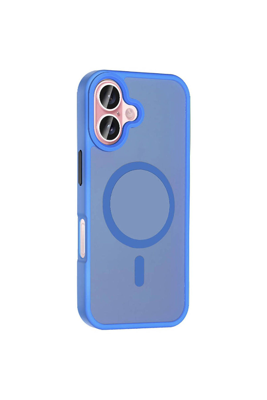 iPhone 16 Plus Kılıf Magsafe Şarj Özellikli Mat Arka Yüzey Zore Sio Kapak-Siyah