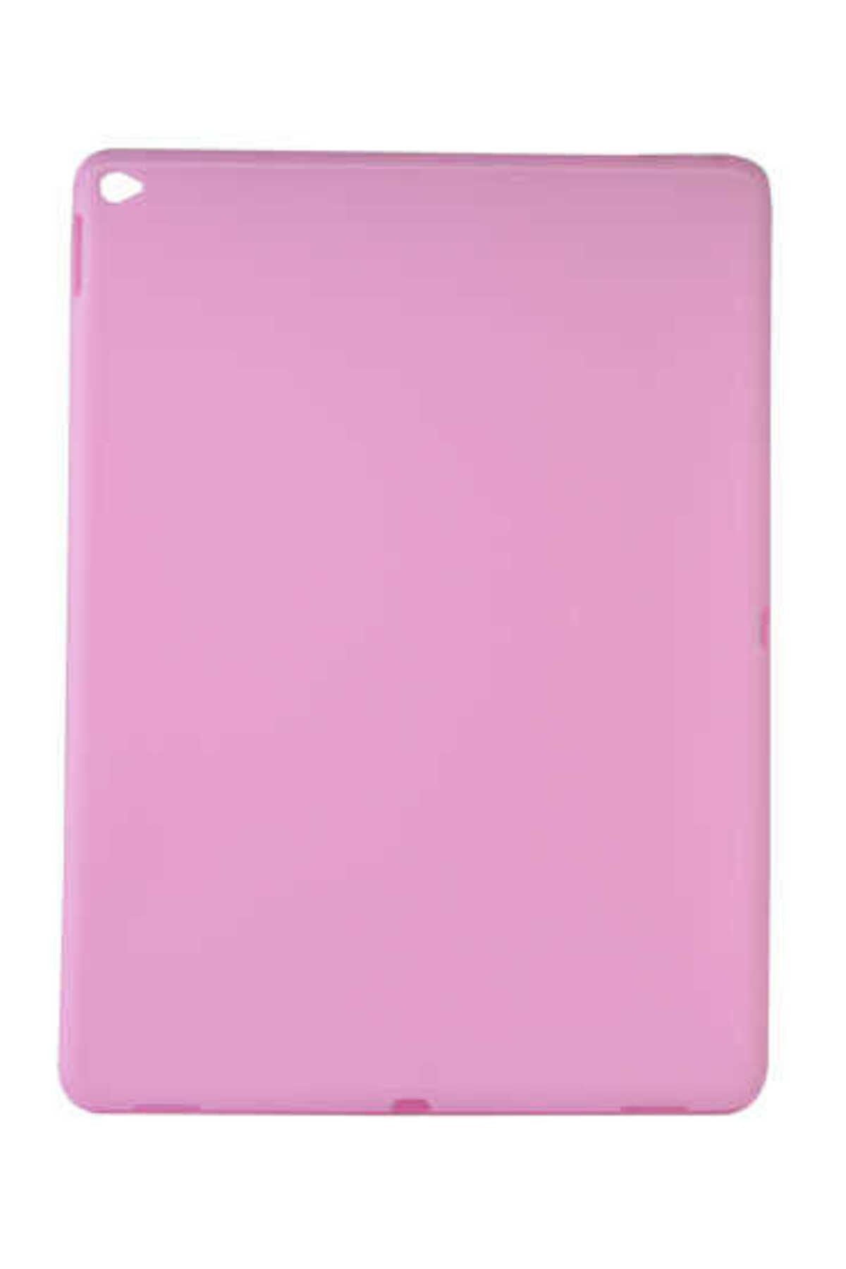 iPad Pro 12.9 2015 - Uyumlu Uyumlu Zore Tablet Süper Silikon Kapak-Pembe