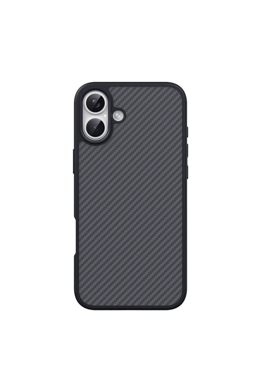 iPhone 16 Uyumlu Magsafe Şarj Özellikli Karbon Fiber Tasarımlı Zore Elnino Kapak