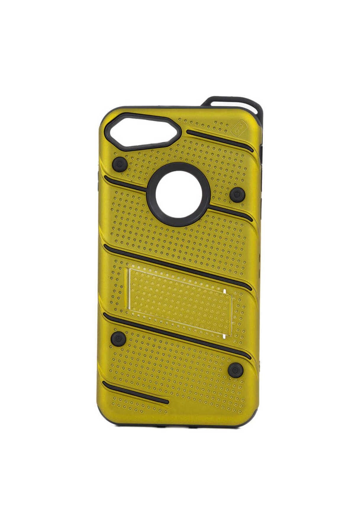 iPhone 8 Plus Kılıf Zore İron Kapak - Siyah