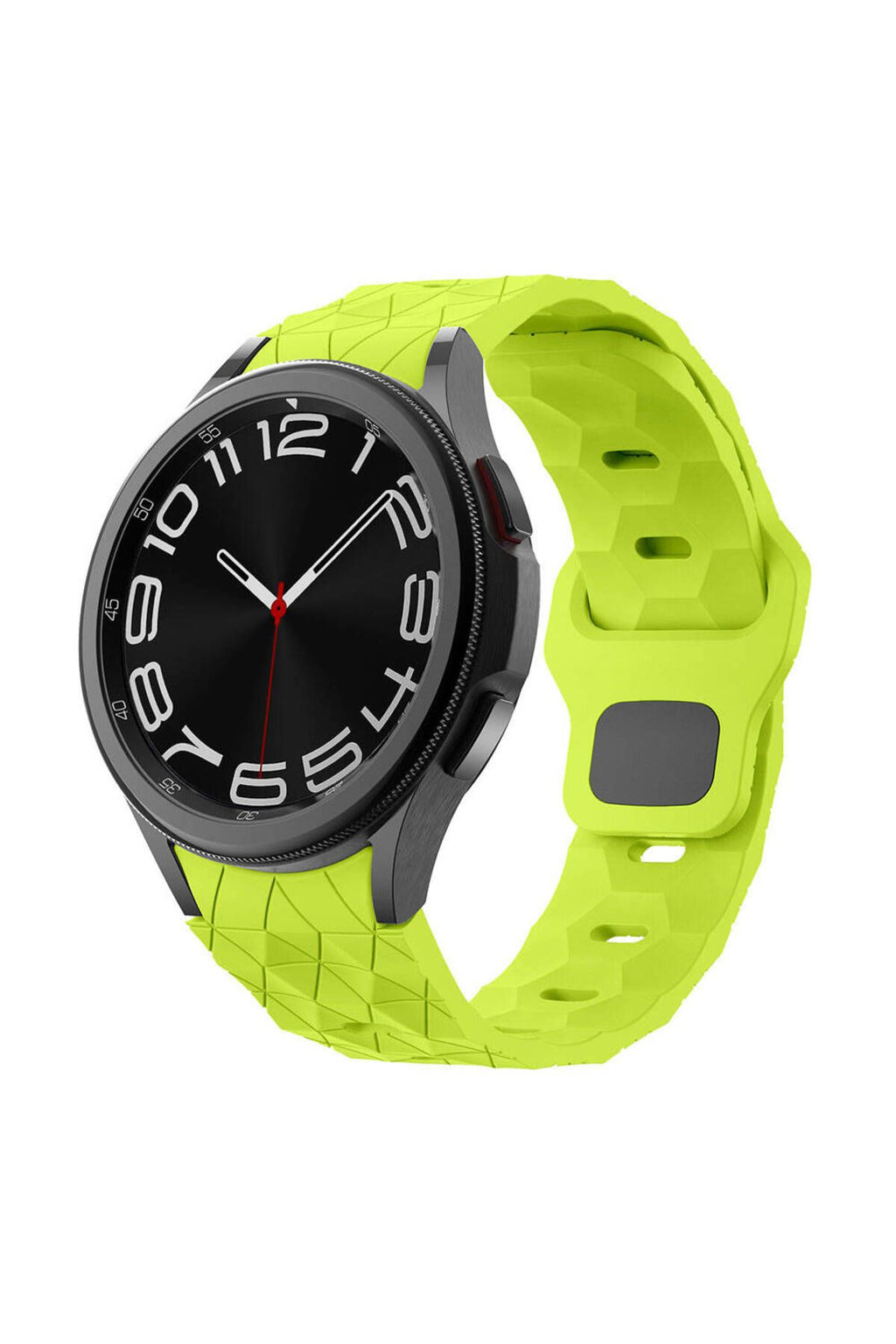 Galaxy Watch 6 44mm Zore KRD-116 20mm Futbol Desenli Spor Tasarımlı Silikon Kordon-Yeşil