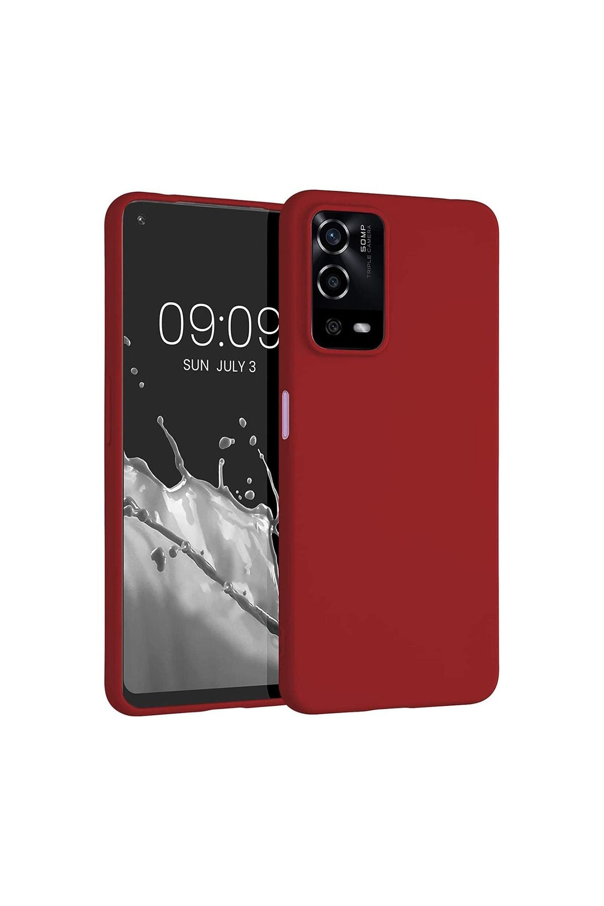 A55 4G Kılıf Zore Premier Silikon Kapak - Kırmızı