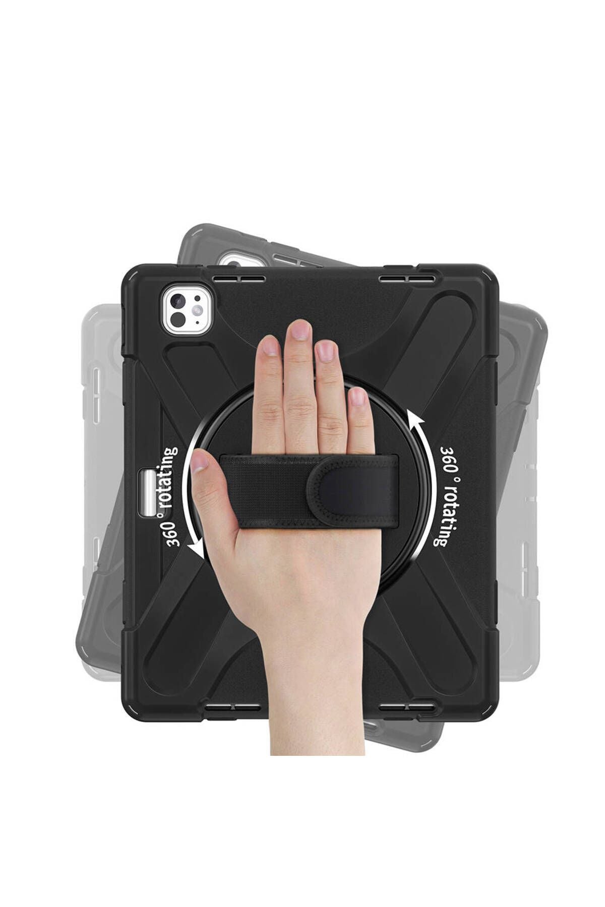 iPad Pro 13 2024 Zore Defender Tablet Silikon - Siyah