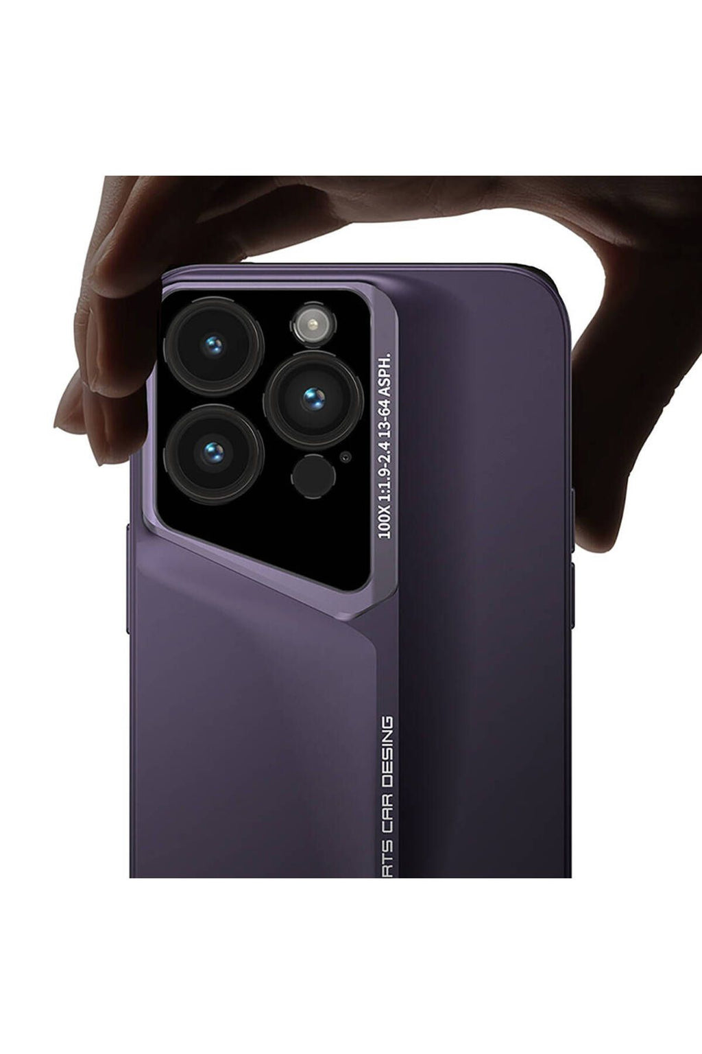 Apple iPhone 14 Pro Max Kılıf Ultra İnce Kamera Korumalı Sert Rubber Zore Procase Kapak-Derin Mor