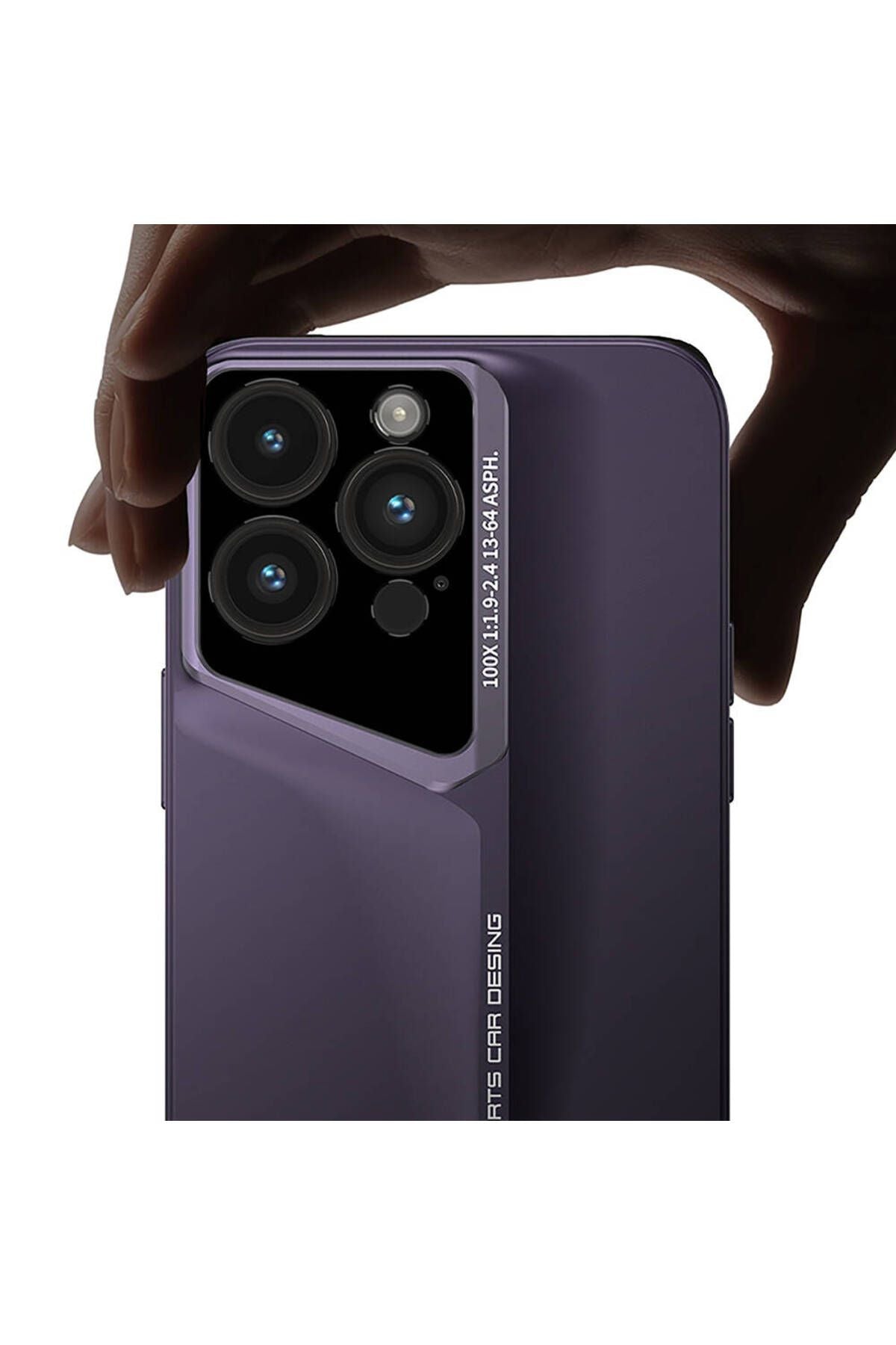 Apple iPhone 14 Pro Max Kılıf Ultra İnce Kamera Korumalı Sert Rubber Zore Procase Kapak-Derin Mor