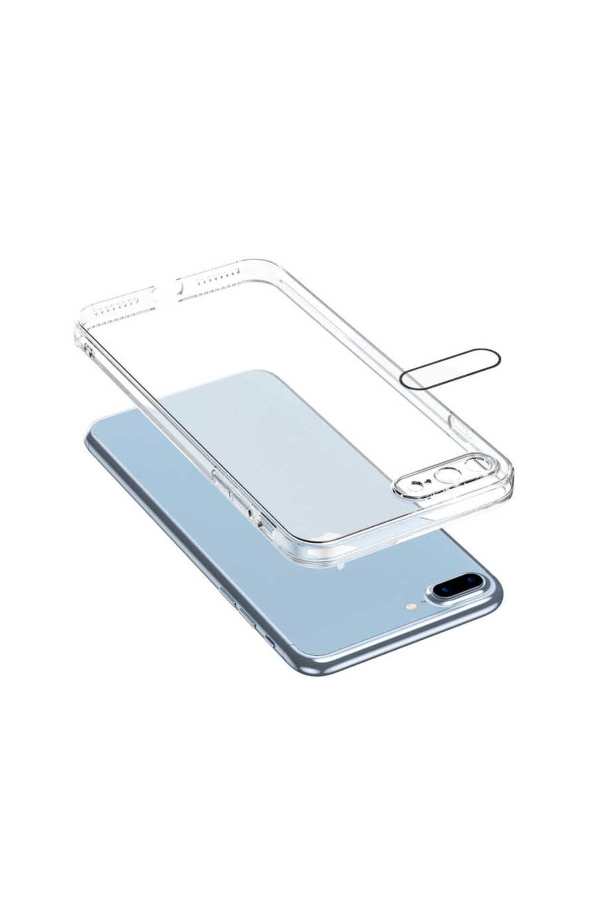 iPhone 8 Plus Kılıf TQR Fizy Kapak - Renksiz