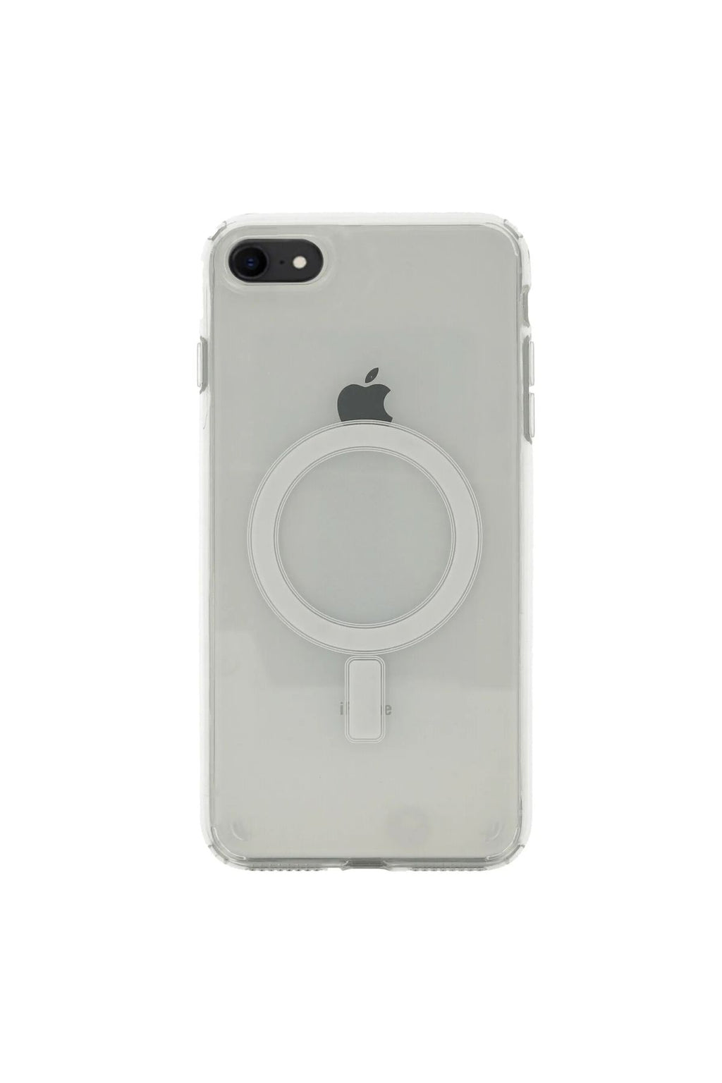 iPhone SE 2020 Uyumlu Magsafe Şarj Özellikli Şeffaf Sert PC CSK Zore Embos Kılıf-Renksiz