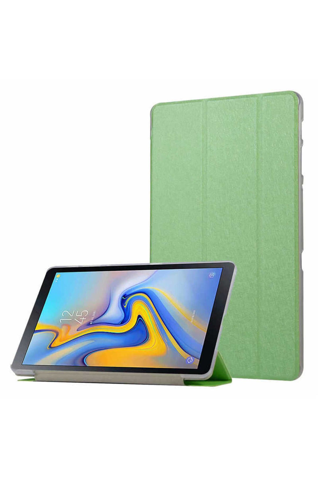 Galaxy Tab A T590  Uyumlu Zore Smart Cover Standlı 1-1 Kılıf-Yeşil