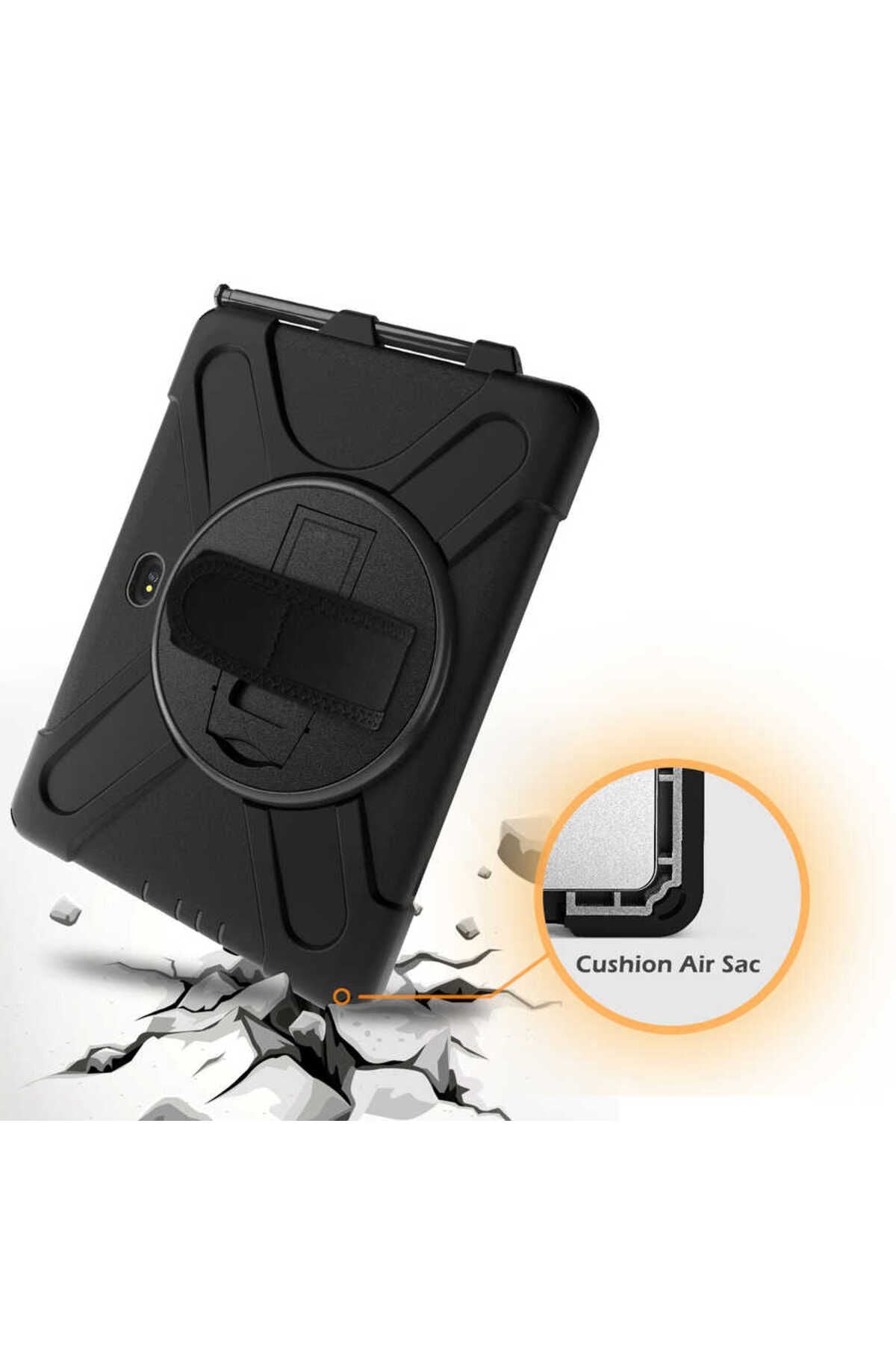 Galaxy Tab Active Pro T547 Zore Defender Tablet Silikon - Siyah