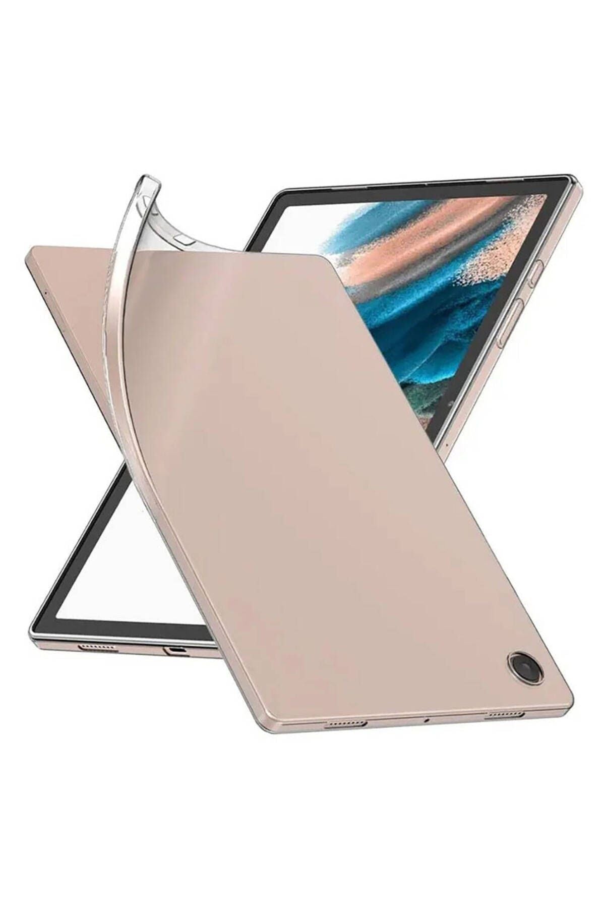 Galaxy Tab A9 Kılıf  Uyumlu Zore Tablet Süper Silikon Kapak-Renksiz
