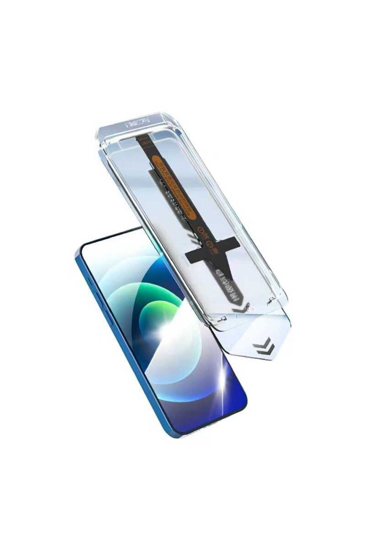 iPhone XR 6.1 Uyumlu Zore Süper Fast Anti-Dust Toz Önleyici Temperli Ekran Koruyucu