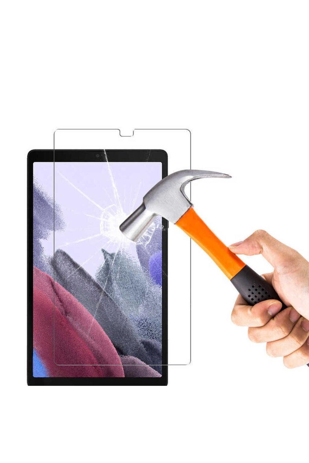Galaxy Tab A7 Lite T225 Uyumlu Zore Tablet Temperli Cam Ekran Koruyucu-Renksiz