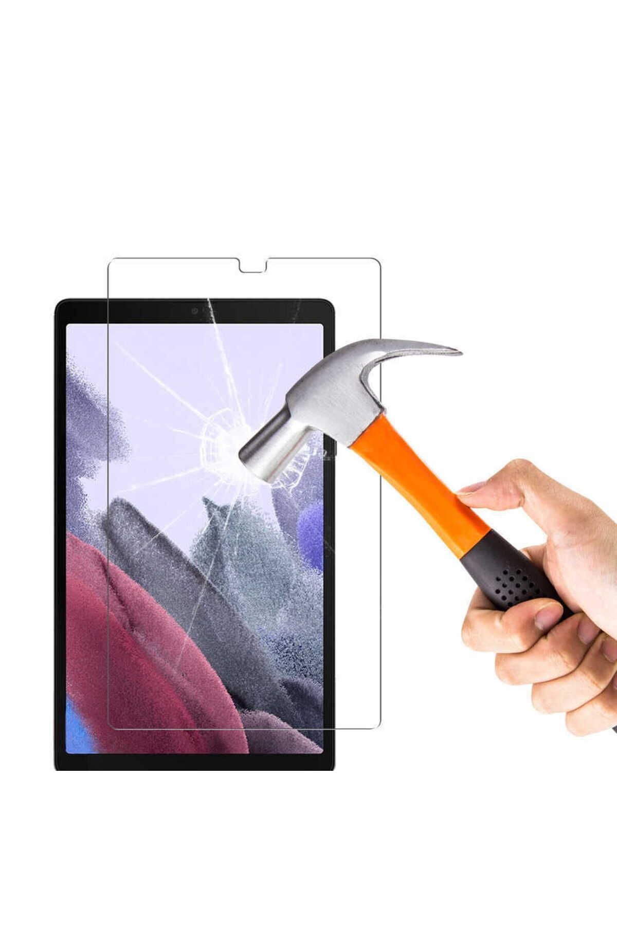 Galaxy Tab A7 Lite T225 Uyumlu Zore Tablet Temperli Cam Ekran Koruyucu-Renksiz