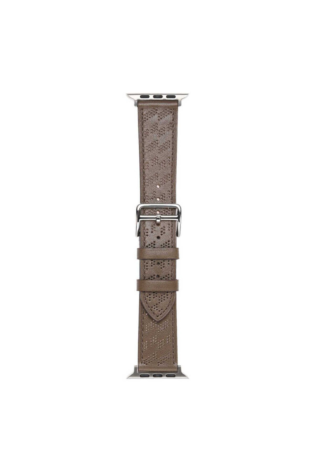 Watch 7 45mm Uyumlu KRD-76 PU Deri Kordon Strap Kayış CLO- Siyah