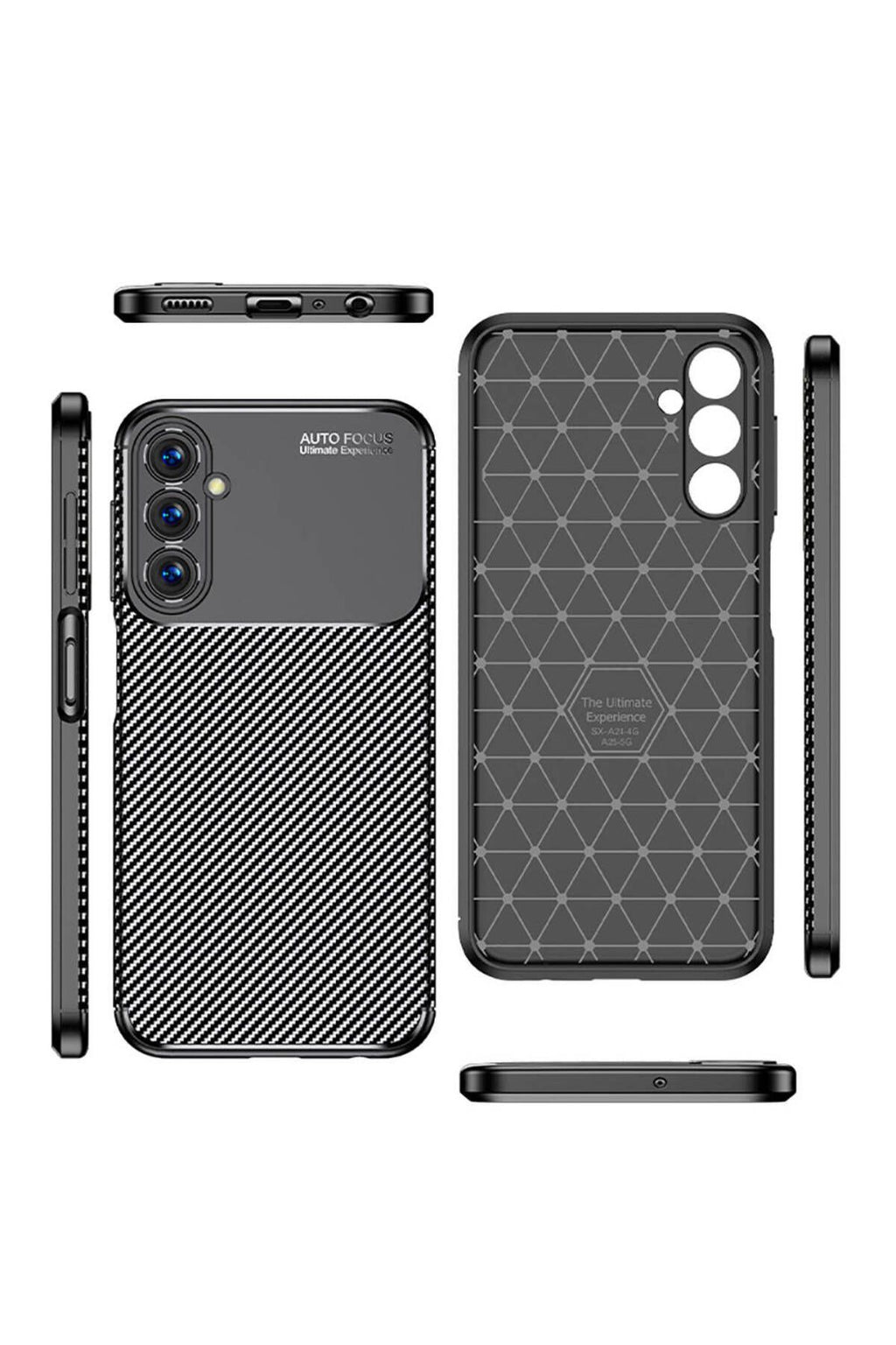 Galaxy A25 Kılıf Zore Negro Silikon Kapak - Siyah