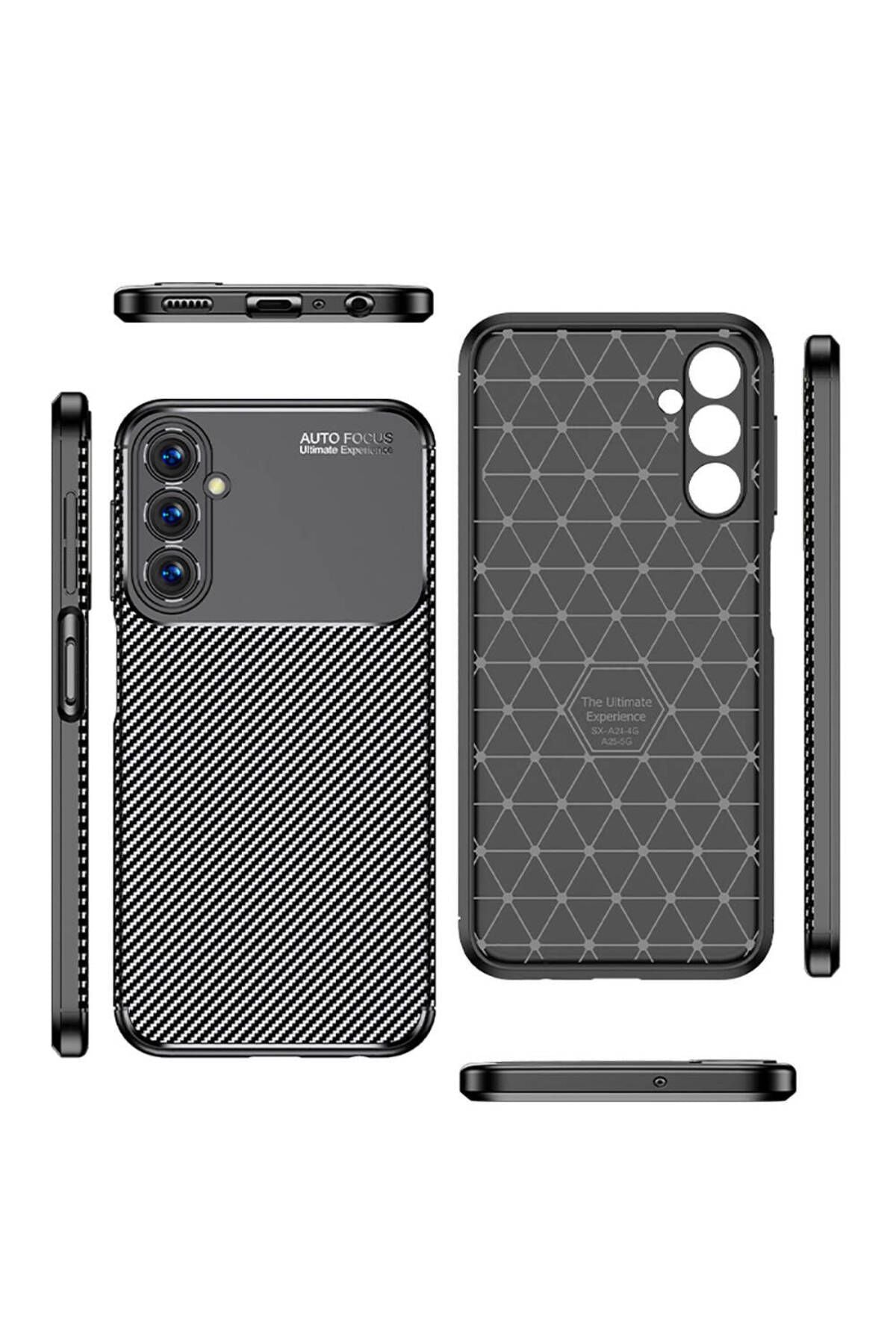 Galaxy A25 Kılıf Zore Negro Silikon Kapak - Siyah