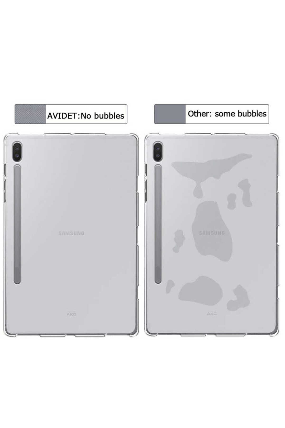 Galaxy Tab S7 T870 Kılıf  Uyumlu Zore Tablet Süper Silikon Kapak-Renksiz