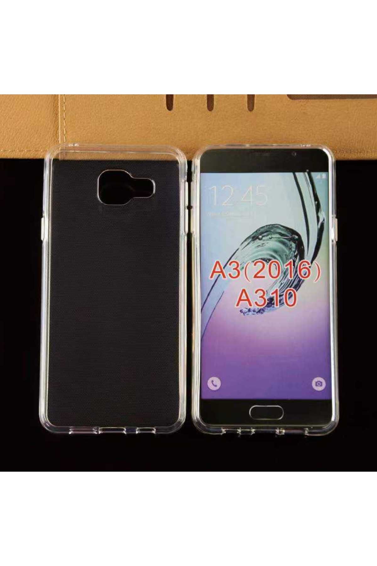 Galaxy A3 2016 Kılıf Zore Süper Silikon Kapak - Renksiz