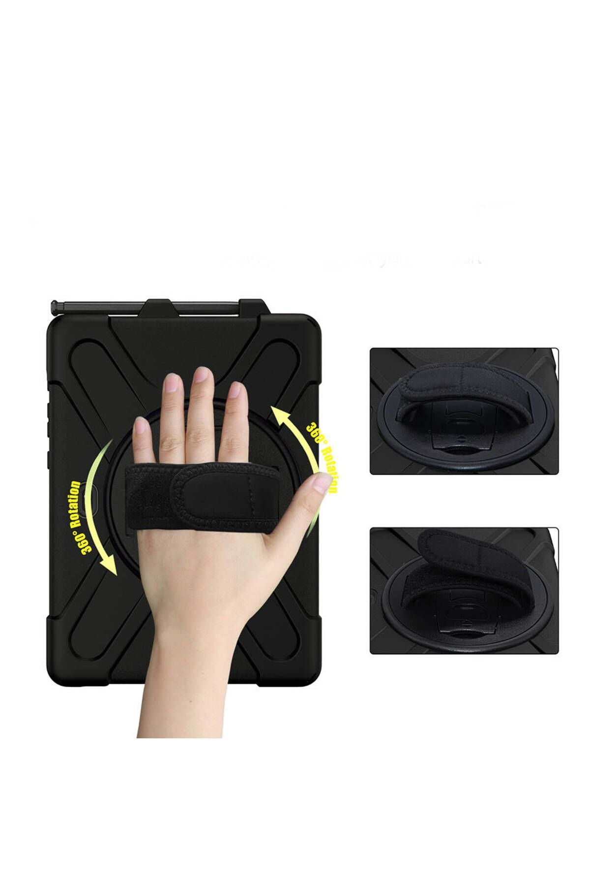Galaxy Tab Active Pro 10.1 T540 Zore Defender Tablet Silikon - Siyah