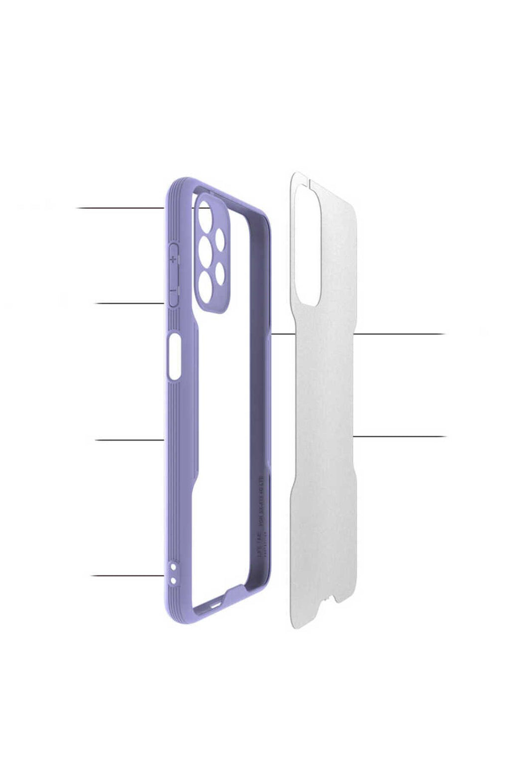 Galaxy A13 4G Kılıf Zore Parfe Kapak - Siyah