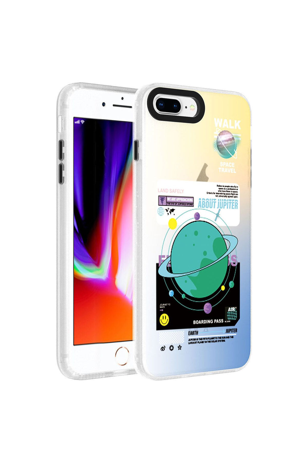 iPhone 8 Plus  Uyumlu Kılıf Desenli Dragon Sert Kapak - Kelimeler