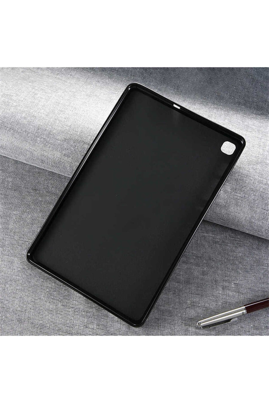 Galaxy Tab A7 10.4 T500 2020 Kılıf  Uyumlu Zore Tablet Süper Silikon Kapak-Siyah
