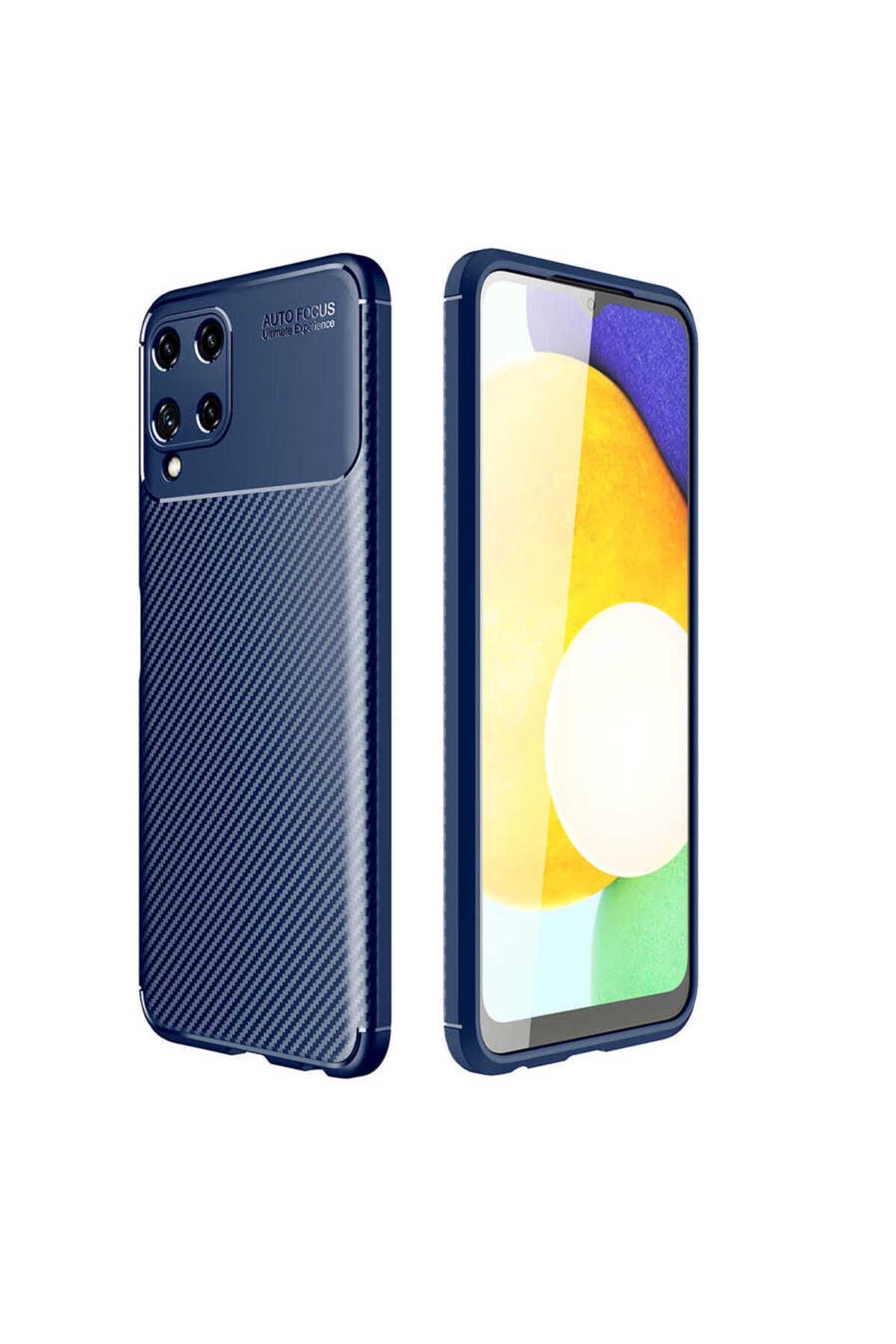 Galaxy A22 4G Kılıf TKNR Negro Silikon Kapak - Lacivert