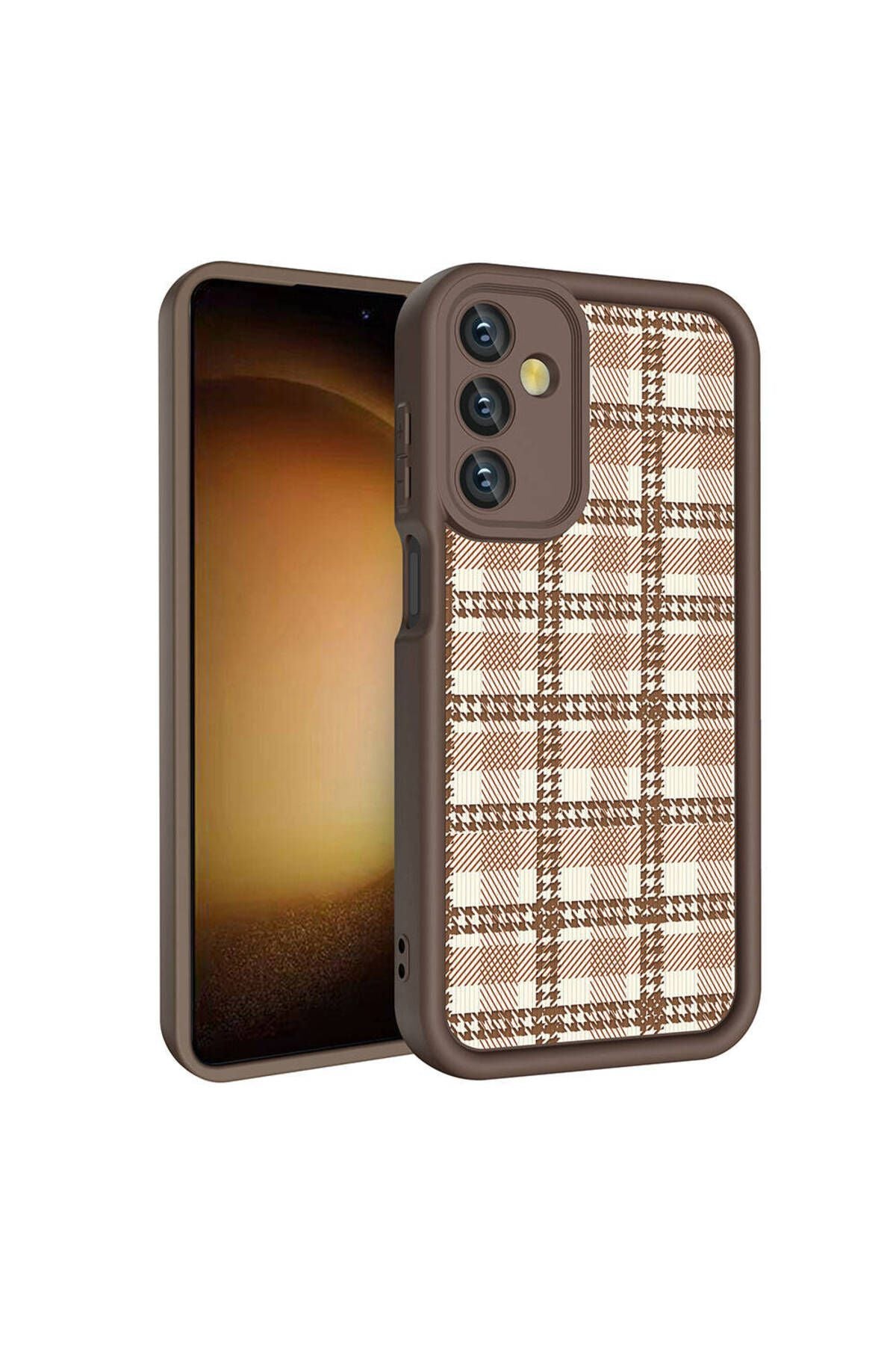 Galaxy A05S Kılıf Kamera Korumalı Baskılı Arka Yüzey Zore Klas Kapak - Beyaz