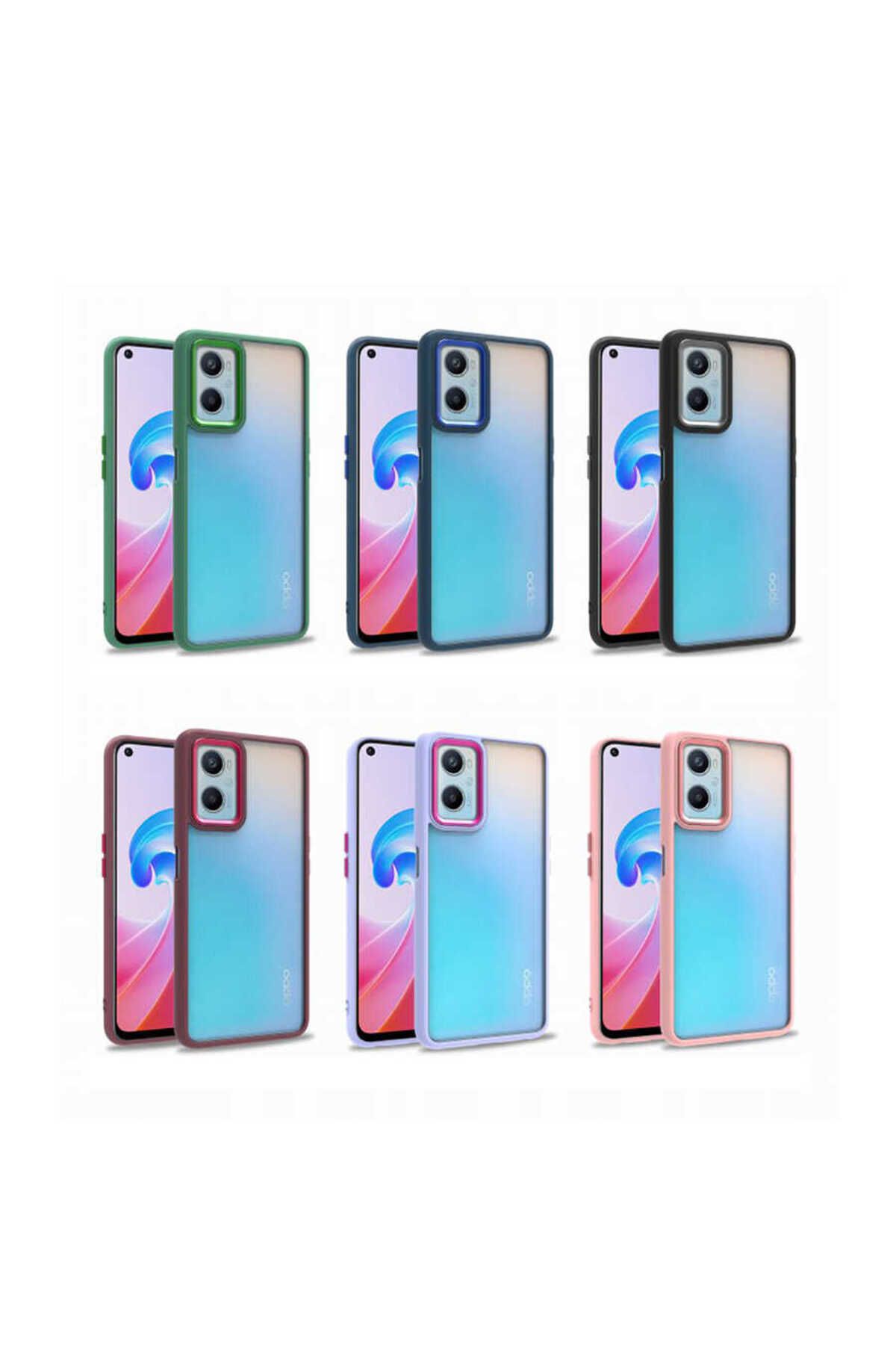 A96 4G Kılıf TKNR Flora Kapak - Lila