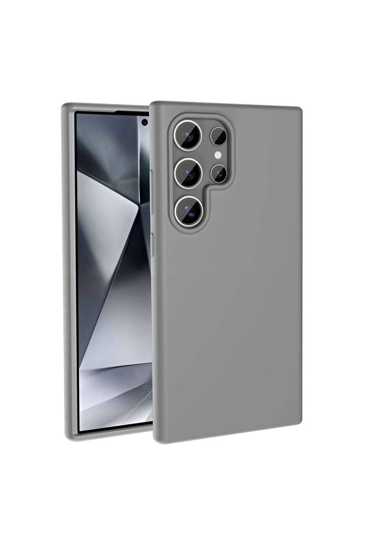 Galaxy S23 Ultra Kılıf Magsafe Şarj Özellikli Sıvı Teknolojili Silinebilir Sert Zore Kivi Kapak-Koyu