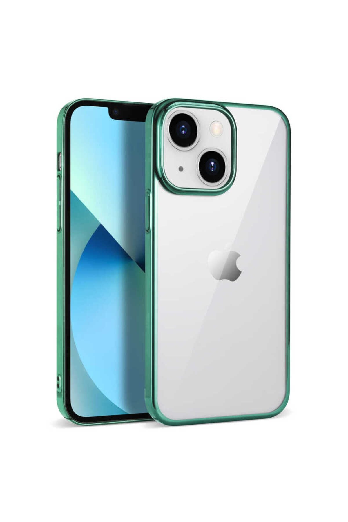 iPhone 14 Uyumlu Zore Pixel Kılıf-Koyu Yeşil