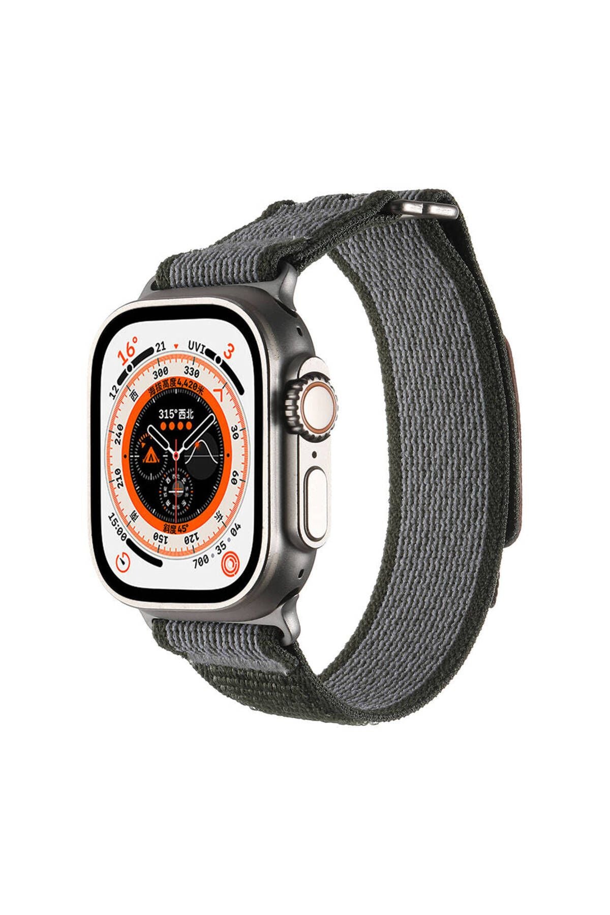 Apple Watch Ultra 49mm Hasır Kordon  KRD-106 Strap Kayış