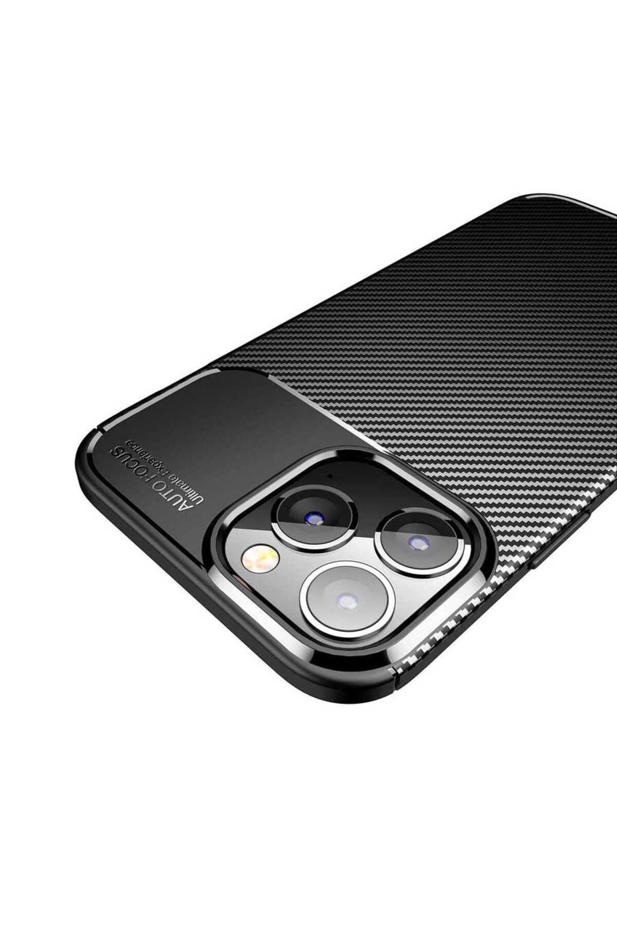 iPhone 14 Pro Max Uyumlu Zore Negro Silikon Kılıf-Siyah