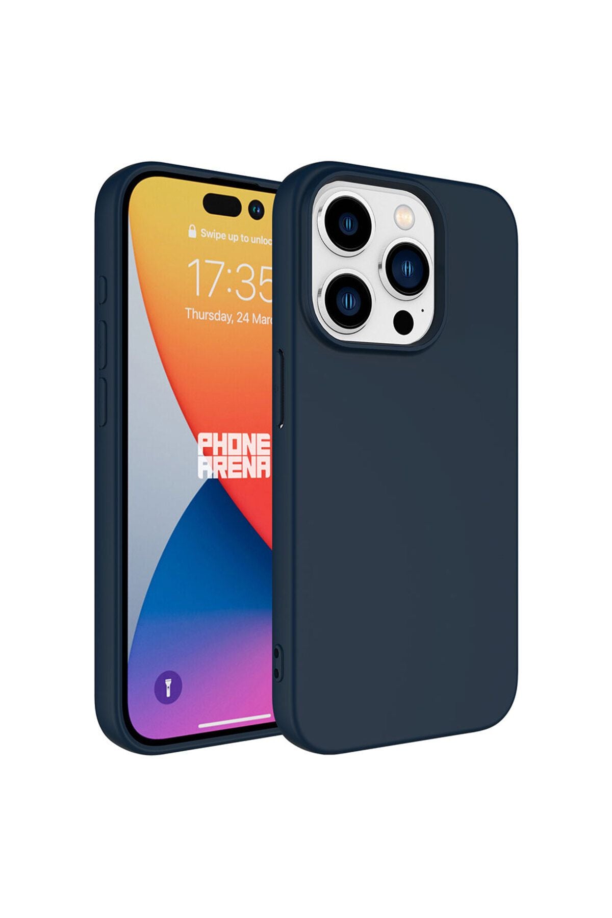 iPhone 15 Pro Max Uyumlu Zore LSR Lansman Kılıf-Lacivert