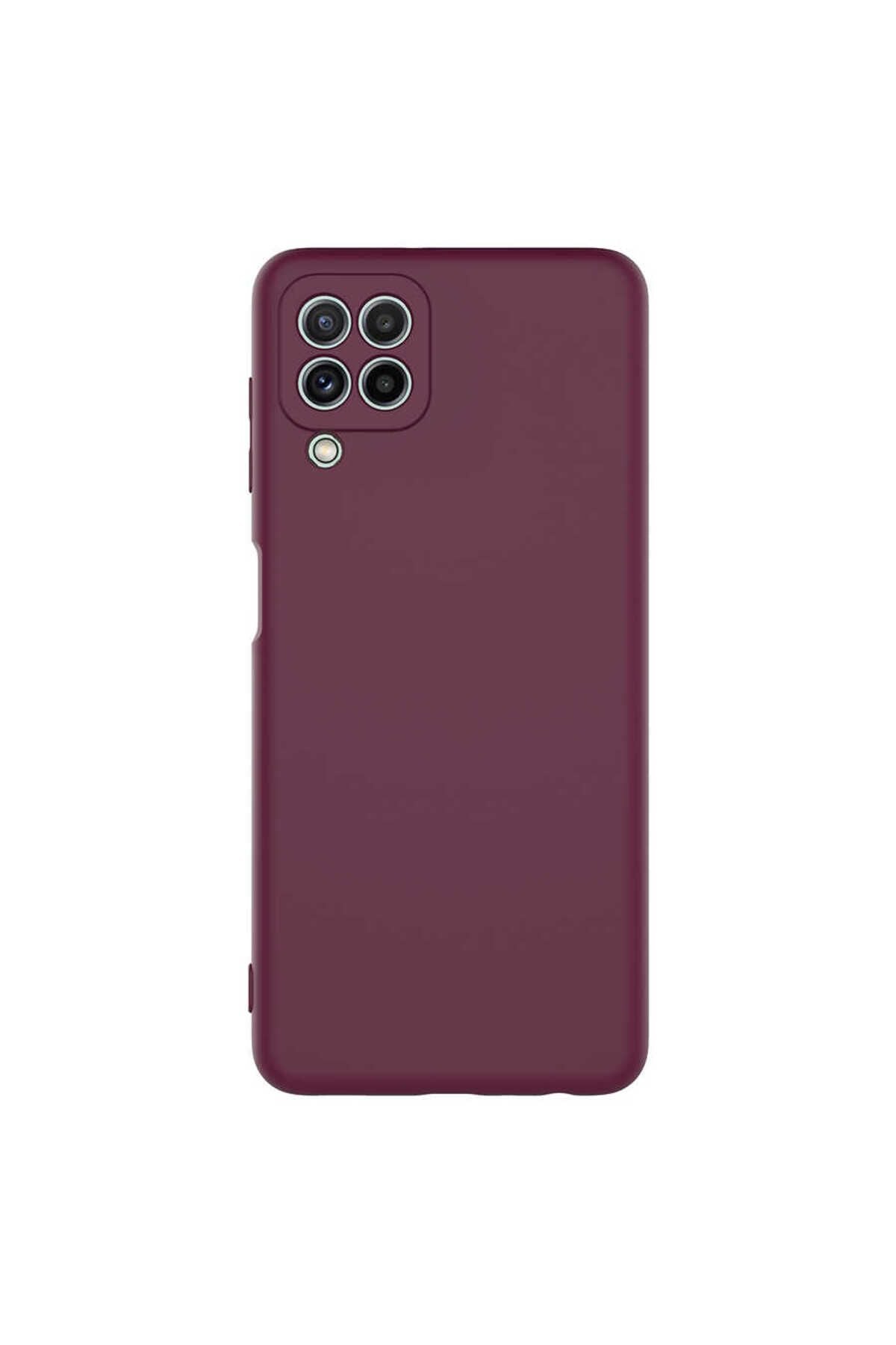 Galaxy A22 4G Kılıf Zore Mara Lansman Kapak - Koyu Mor