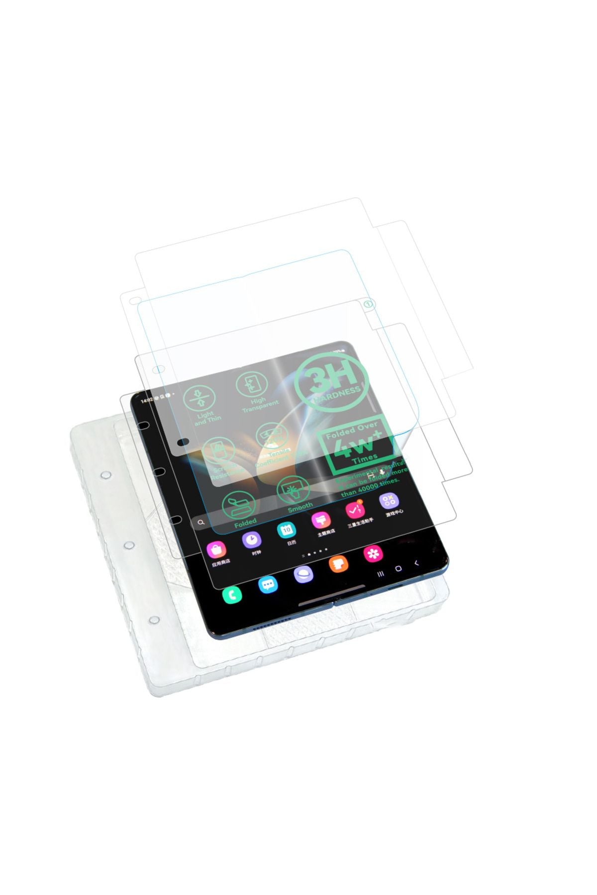 Galaxy Z Flip 3 Uyumlu Zore Hizalama Aparatlı S-Fit Body Ekran Koruyucu