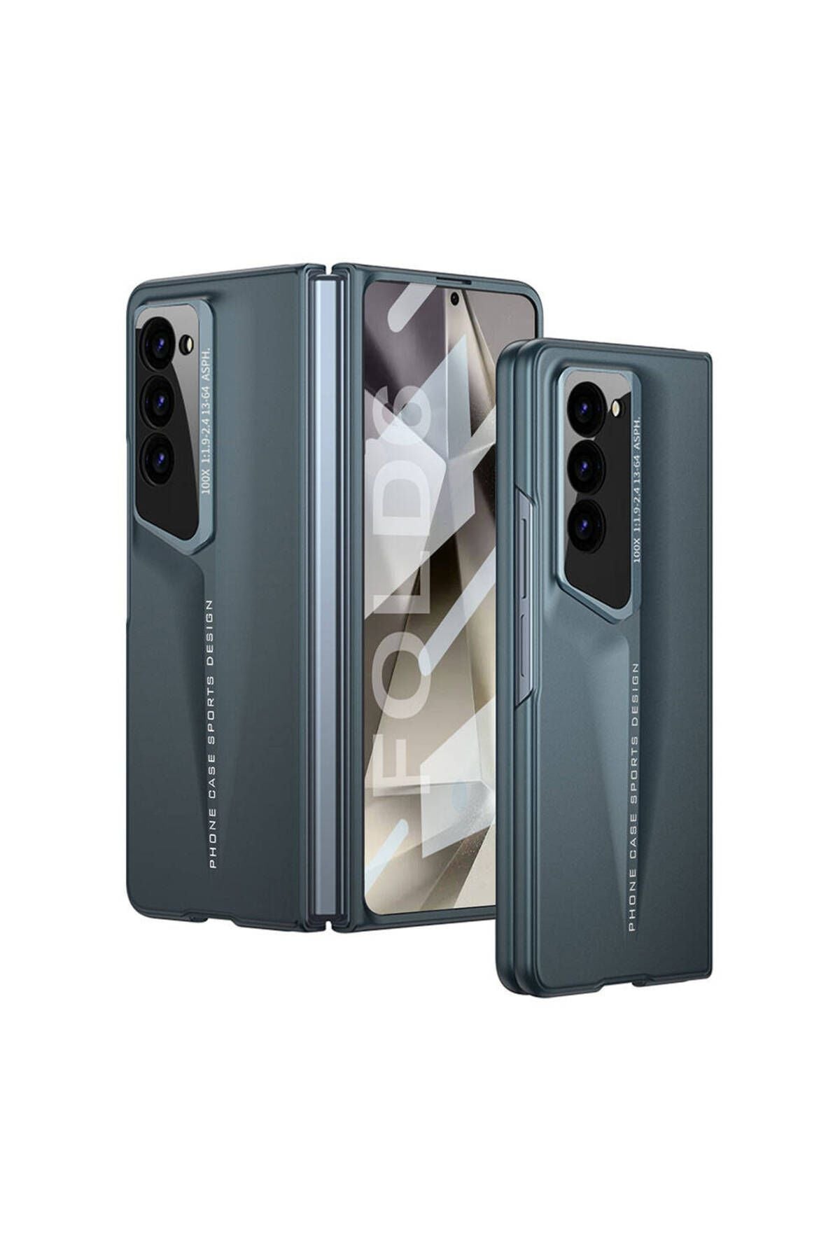 Galaxy Z Fold 6 Kılıf Ultra İnce Kamera Korumalı Sert Rubber Zore Procase Kapak-Yeşil