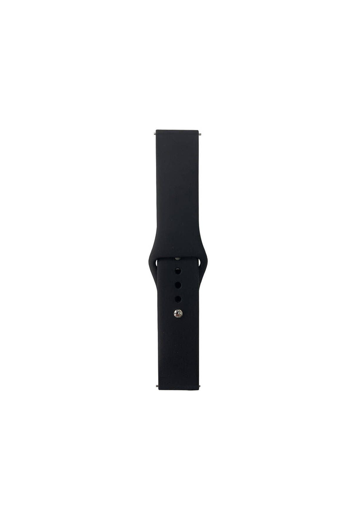 Galaxy Watch Active 2 44mm Band Serisi 20mm Klasik Kordon Silikon Strap Kayış-Lila