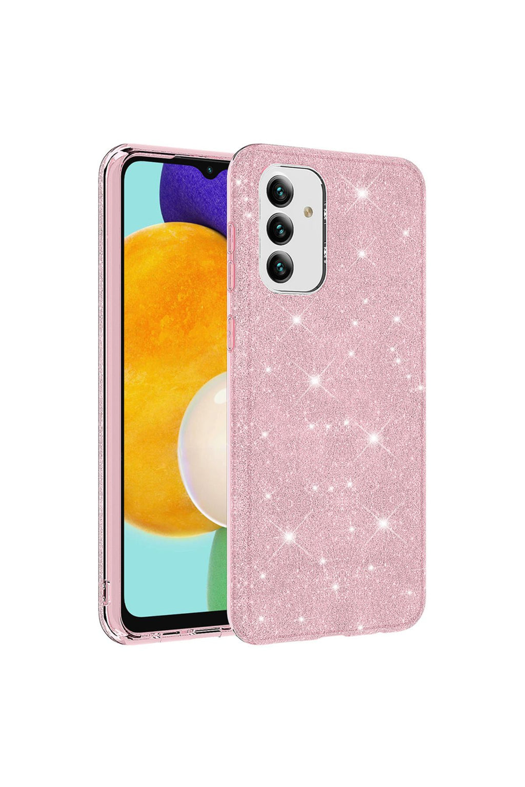 Galaxy A13 5G Kılıf Zore Shining Silikon - Pembe