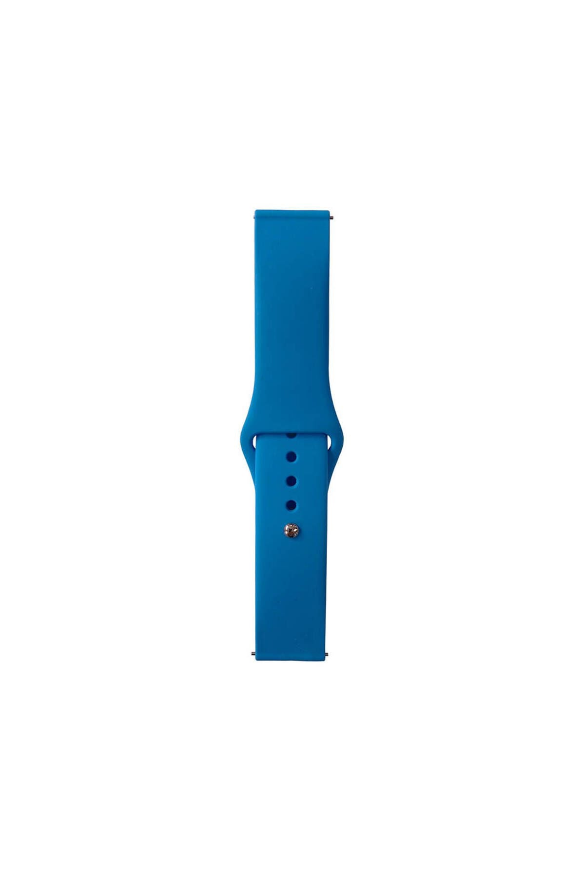 Galaxy Watch Active 2 44mm Band Serisi 20mm Klasik Kordon Silikon Strap Kayış-Sarı