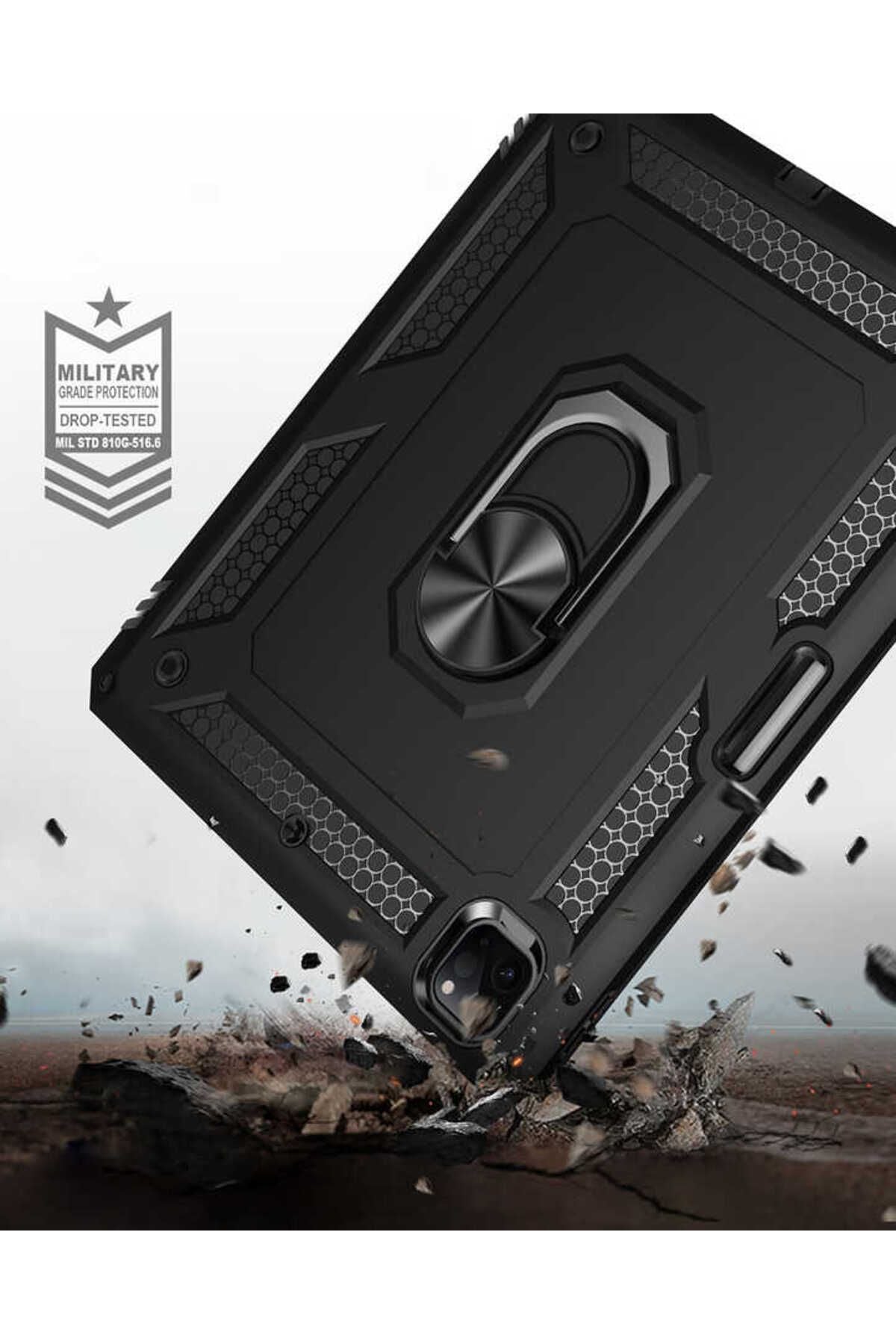 iPad Pro 12.9 2020 (4.Nesil) - Uyumlu Uyumlu Zore Tablet Vega Kapak-Kırmızı