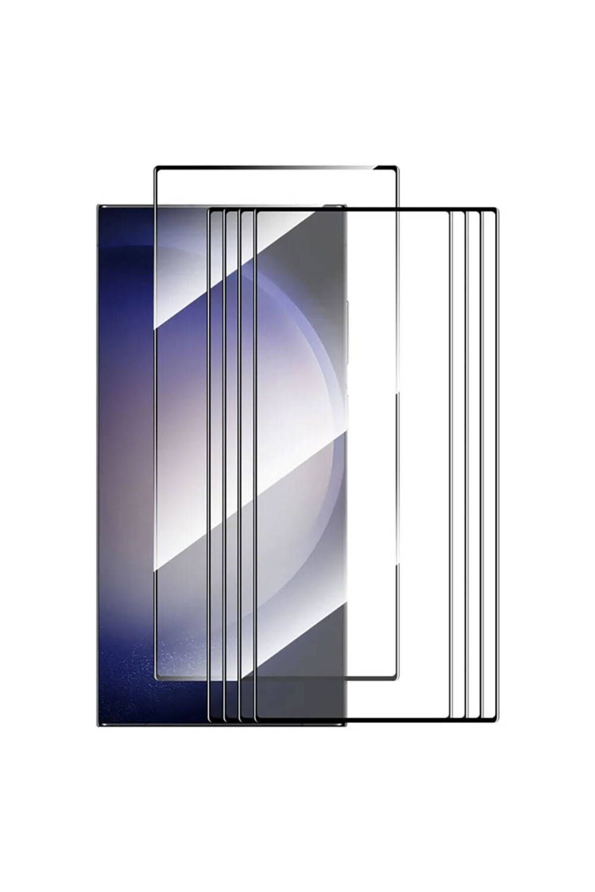 Galaxy S22 Ultra Zore 5in1 Easy Body Ekran Koruyucu-Siyah