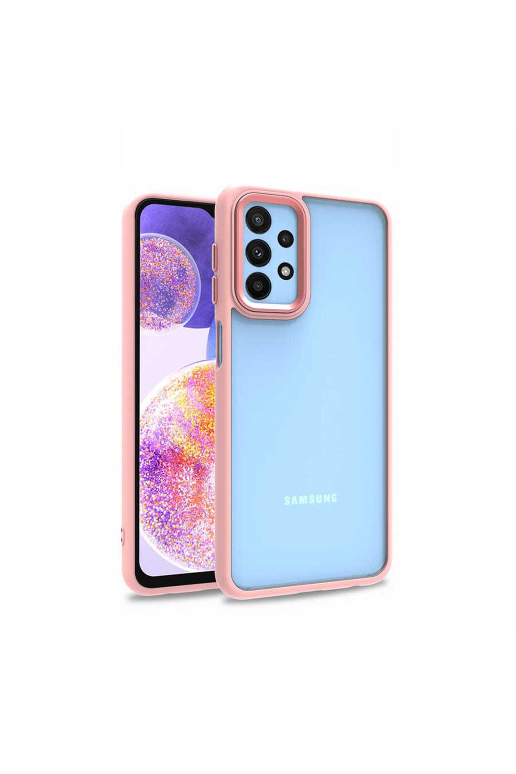 Galaxy A23 Kılıf TUVA Flora Kapak - Rose Gold
