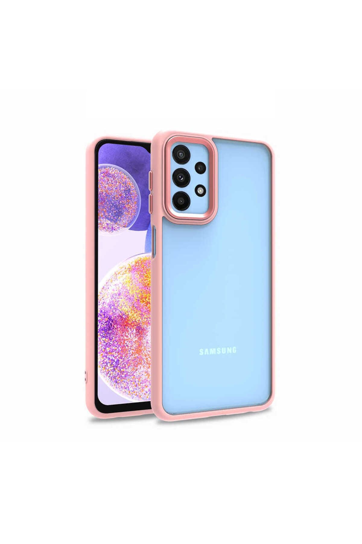 Galaxy A23 Kılıf TUVA Flora Kapak - Rose Gold