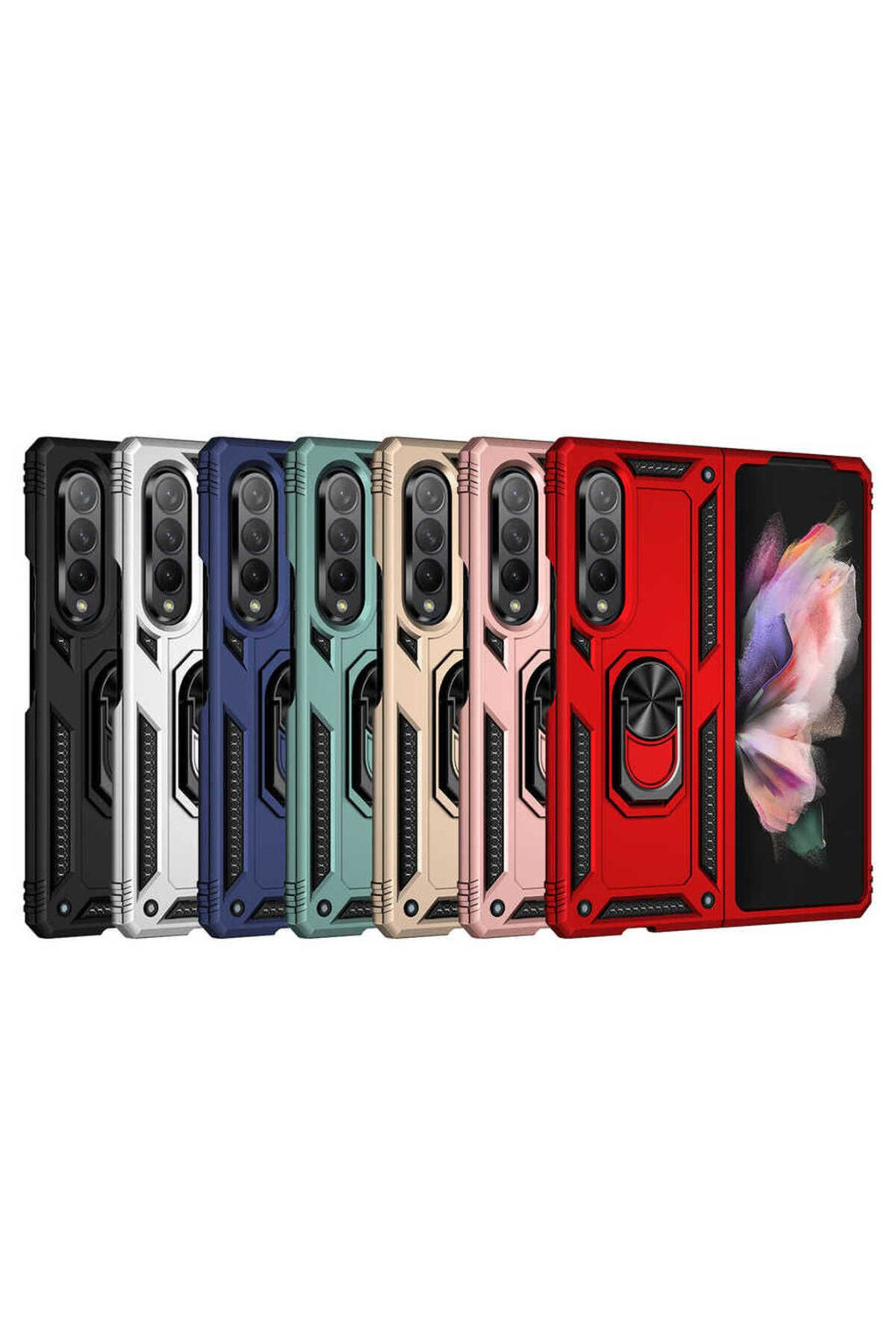 Galaxy Z Fold 3 Kılıf TKNR Vega Kapak - Mavi