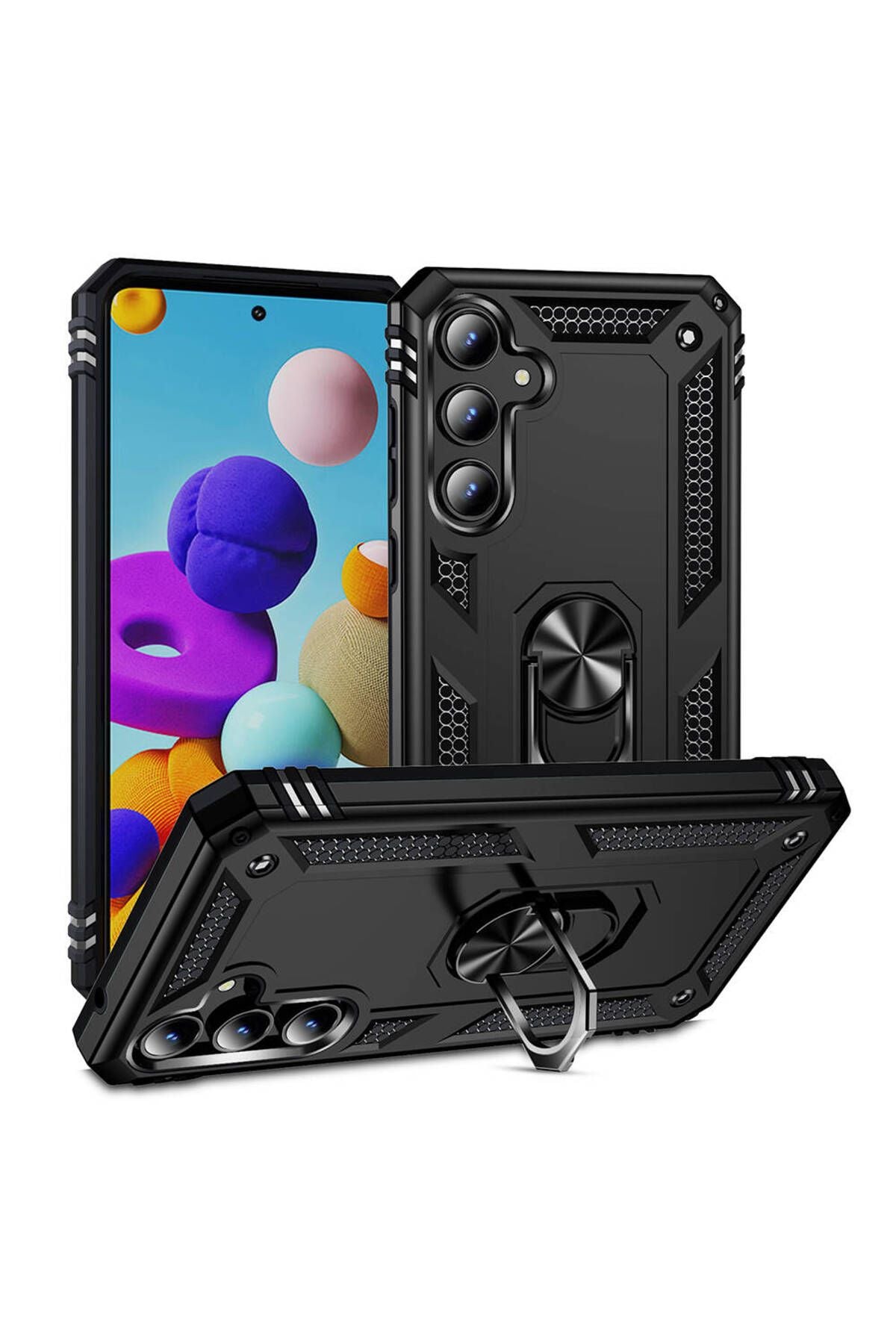 Galaxy A35 Kılıf Zore Vega Kapak - Siyah