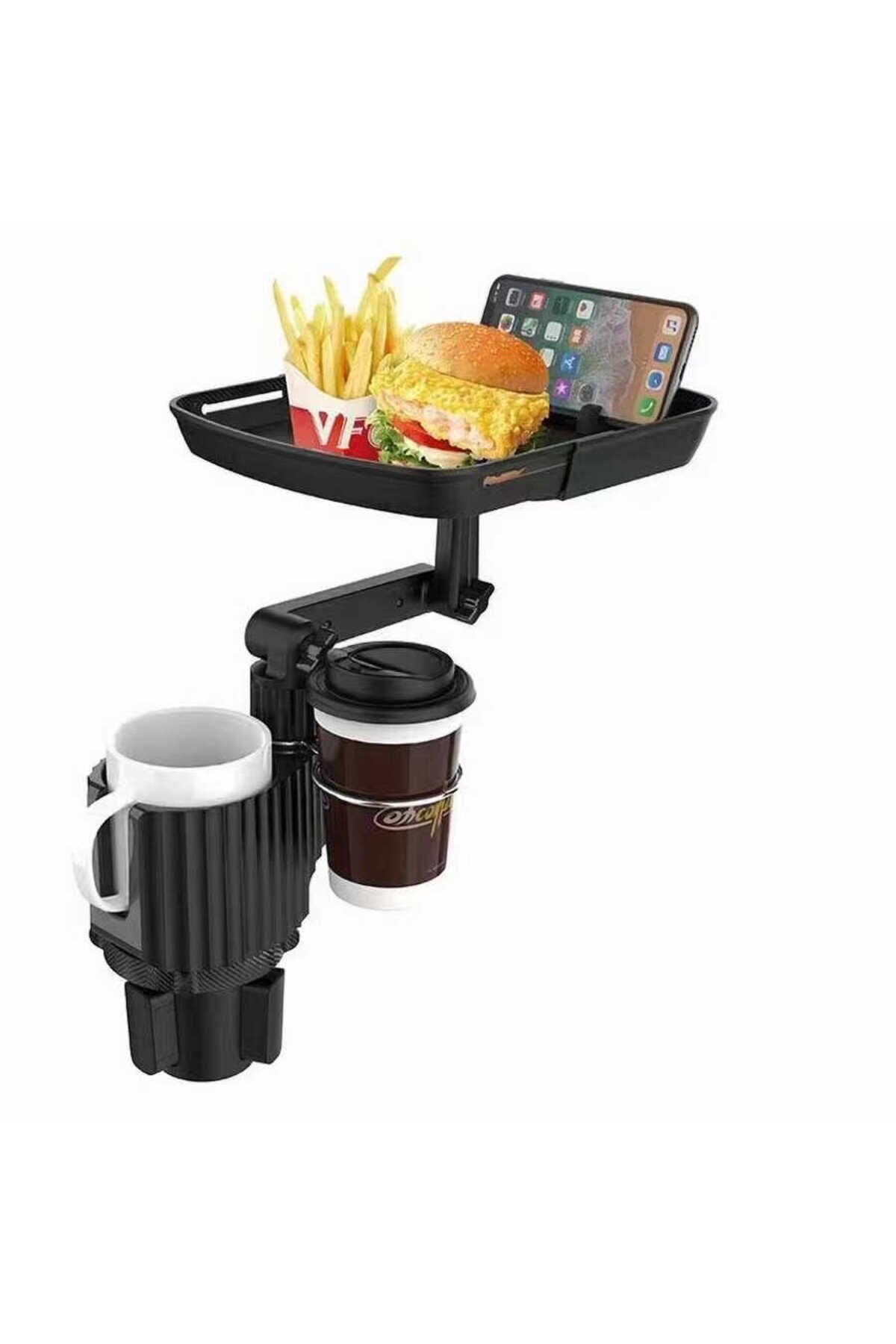 C003 2 in 1 Araç Bardak Tutucu-Siyah