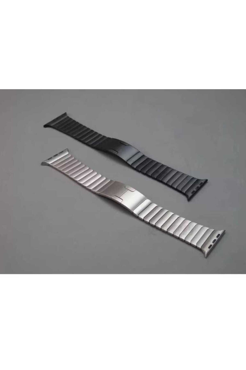 Watch Ultra 49mm Kordon Uyumlu KRD-35 Metal Strap Kayış CLO- Gri