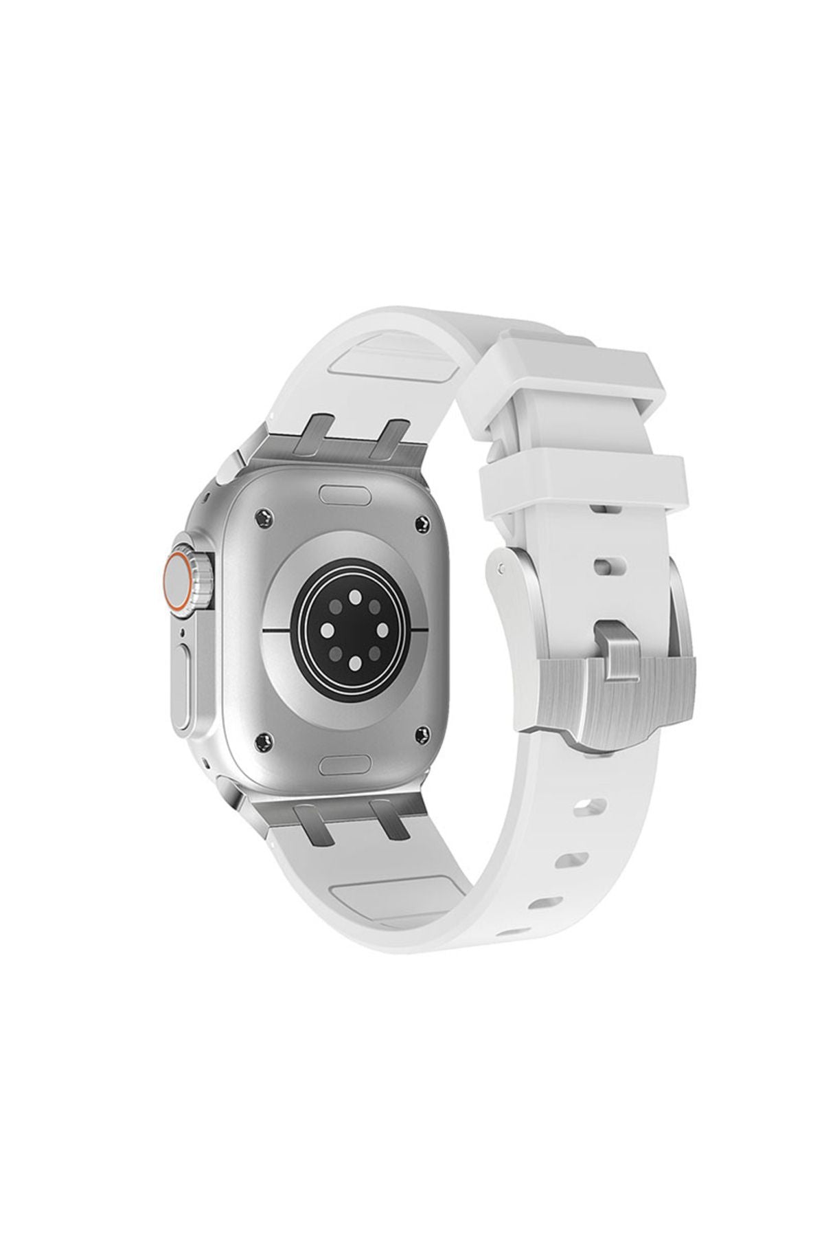 Watch Ultra 49mm Uyumlu KRD-89 Uyumlu Zore Kordon-Beyaz