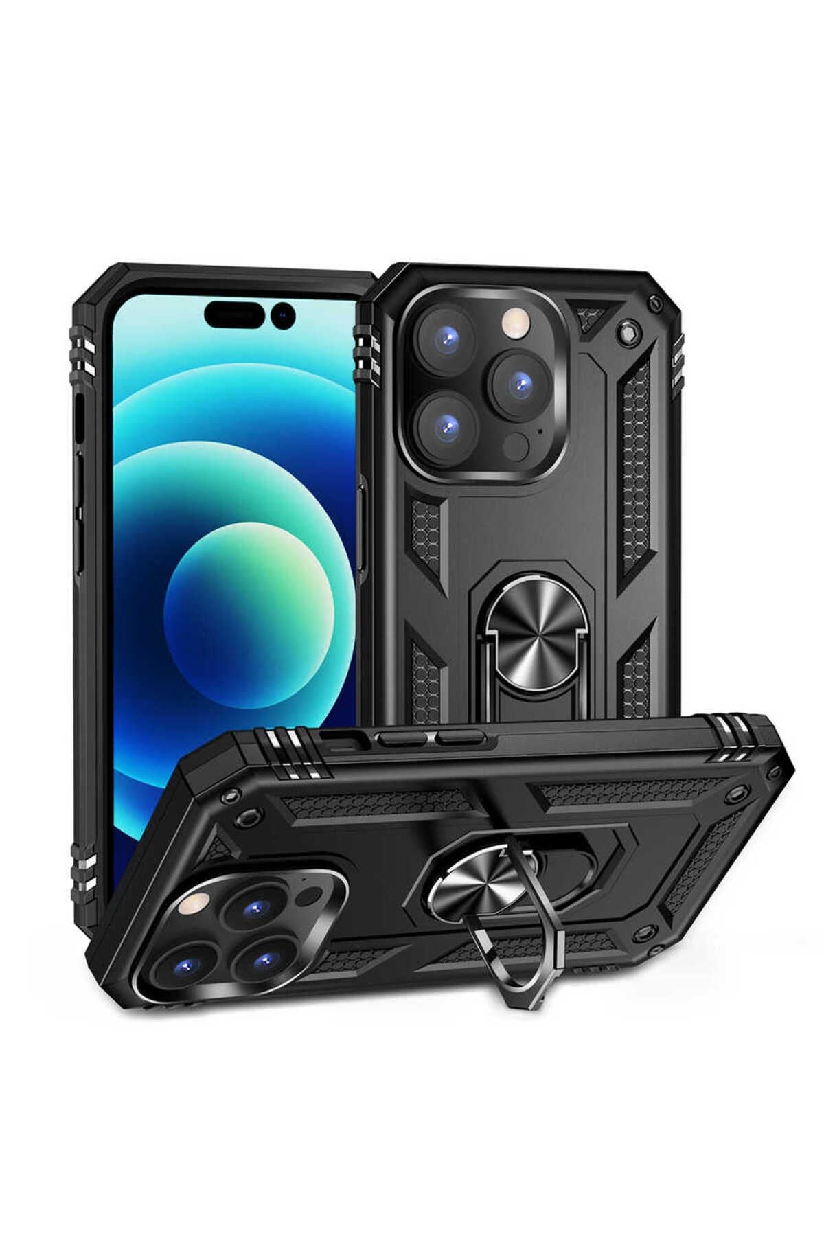 iPhone 14 Pro Max Uyumlu Zore Vega Kılıf-Siyah